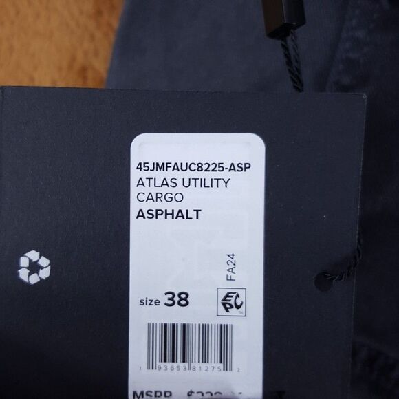 JOES Jeans Mens Size 38 Gray Tapered Cargo ATLAS UTILITY in Asphalt $228 - Picture 5 of 11
